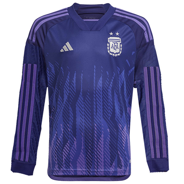 Argentina maglia a maniche lunghe da trasferta divisa da calcio da uomo seconda maglia da calcio per abbigliamento sportivo 2023